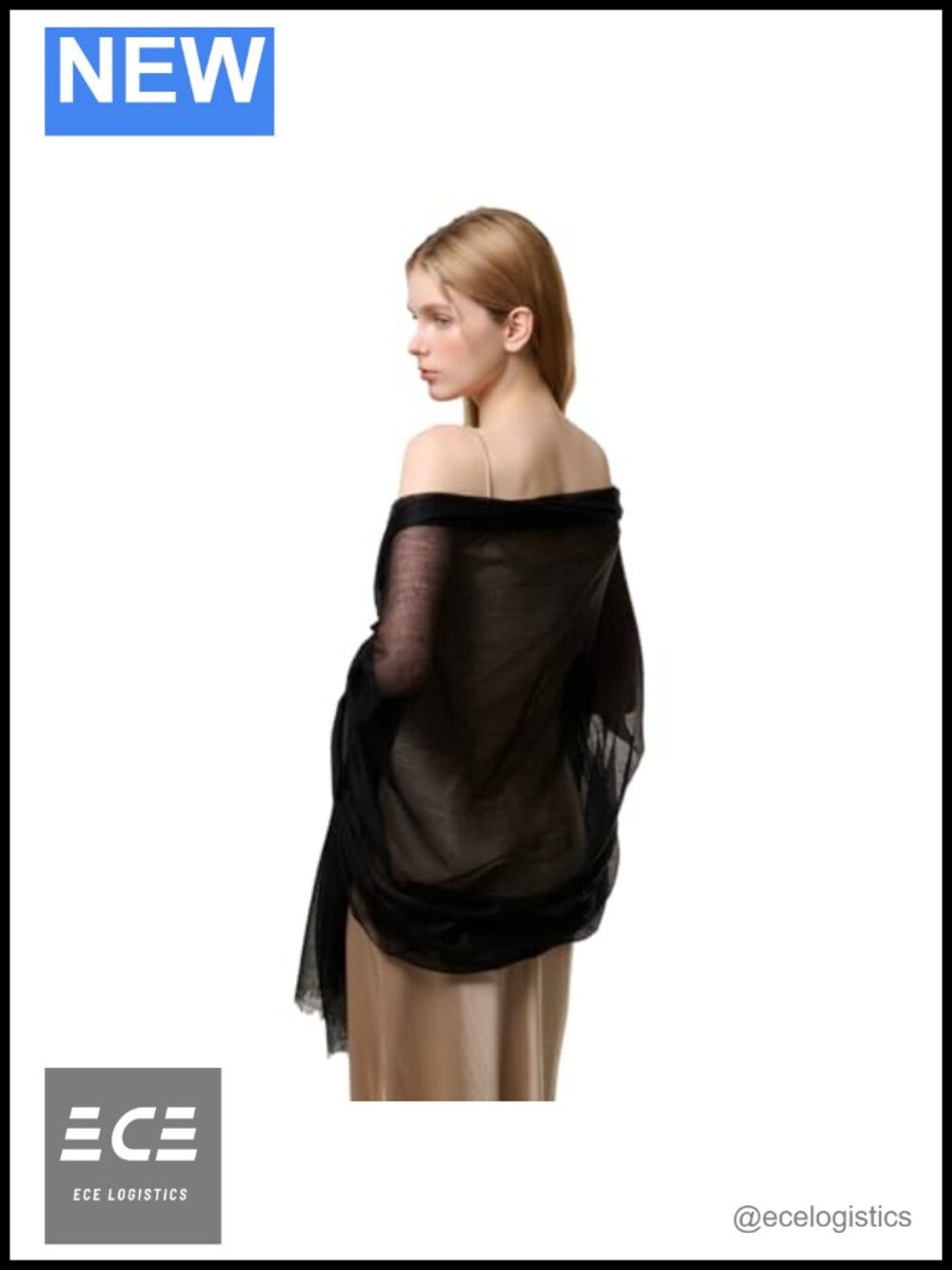100% Cashmere Shawl Wrap 90x40 Featherlight Sheer Scarf for Women All Seasons